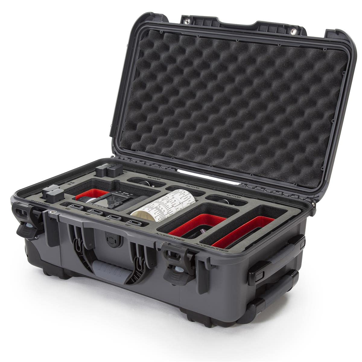 Wheeled Waterproof Nanuk 935 Case with Foam Insert for ARRI Hi-5, Graphite