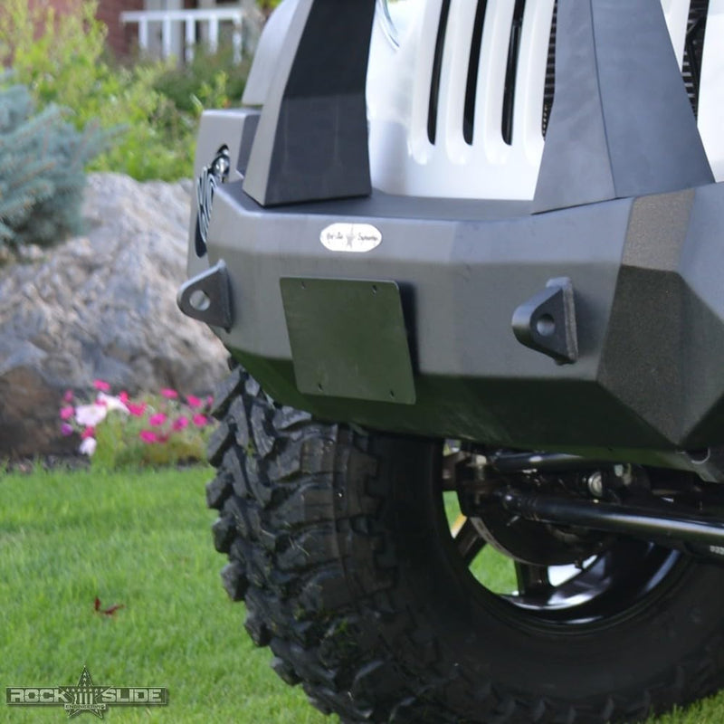 Jeep License Plate Mount for Front Rigid Series Bumper Bolt On Rock Slide Engineering