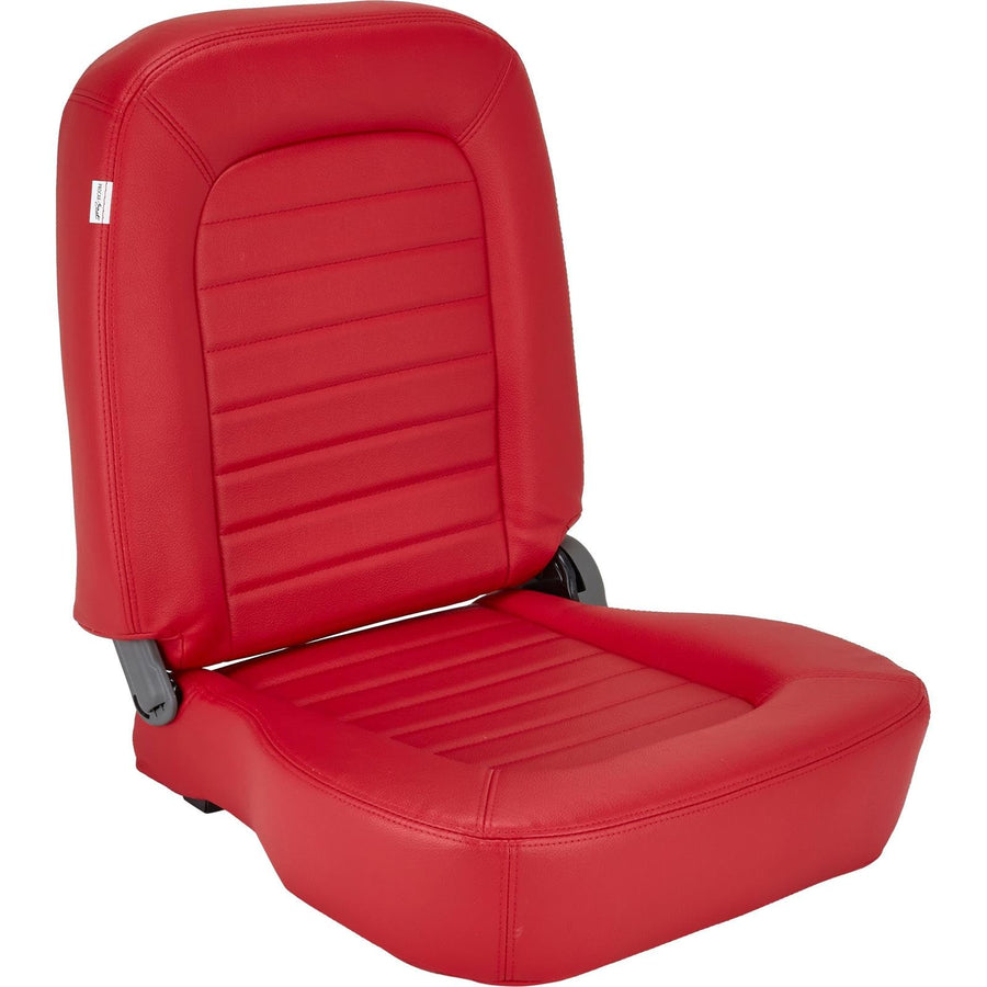 Red Vinyl ProCar by Scat 80-1550-58L Racing Classic Low Back Recliner Left Seat