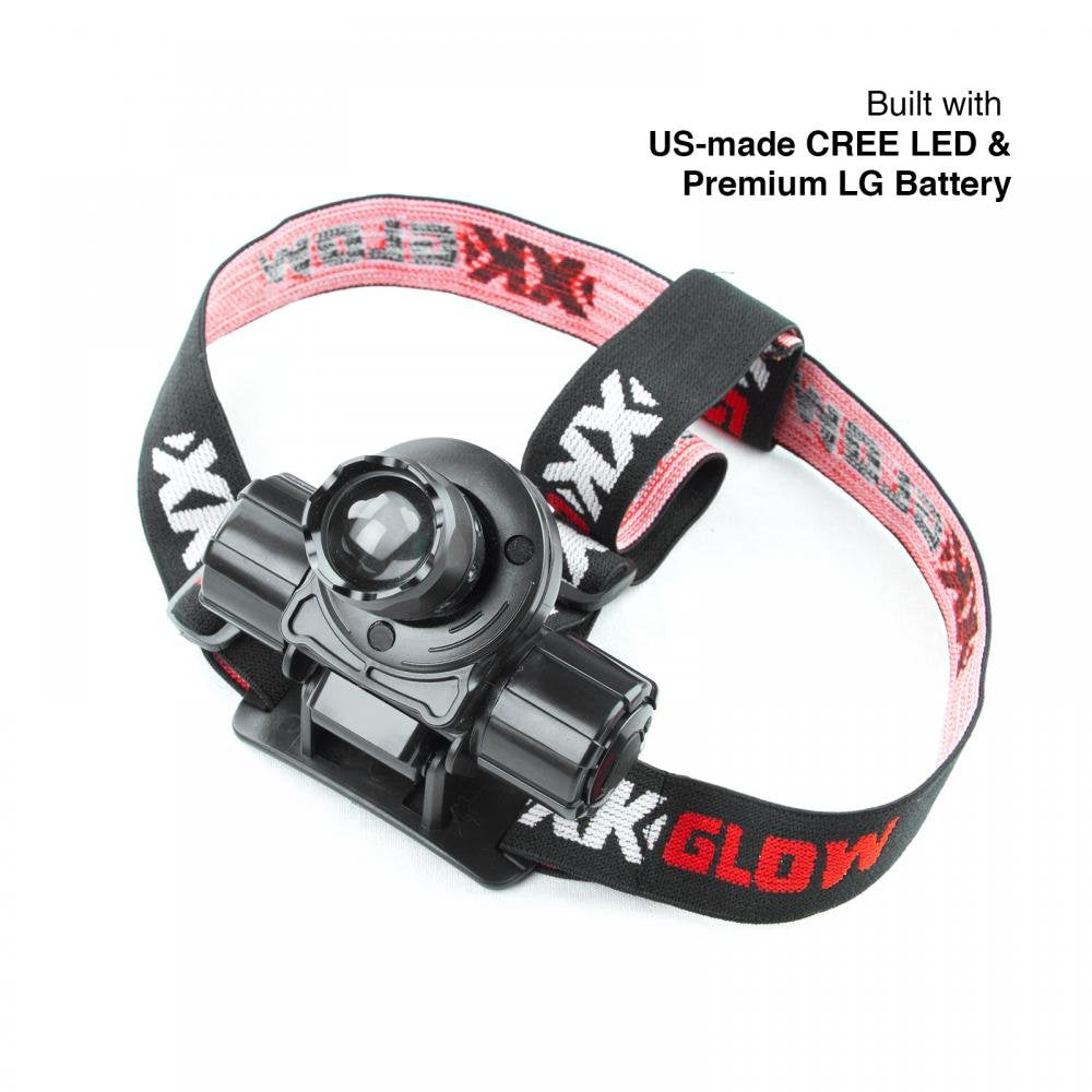 XKGLOW Green XK102001-G Hunting & Fishing Spot & Flood Retractable Lens CREE LED Headlight