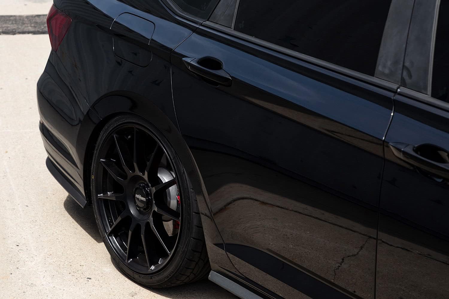 R168 Rotiform 17X8 5X4.25/4.5 S-BLK 40MM - R168178002+40