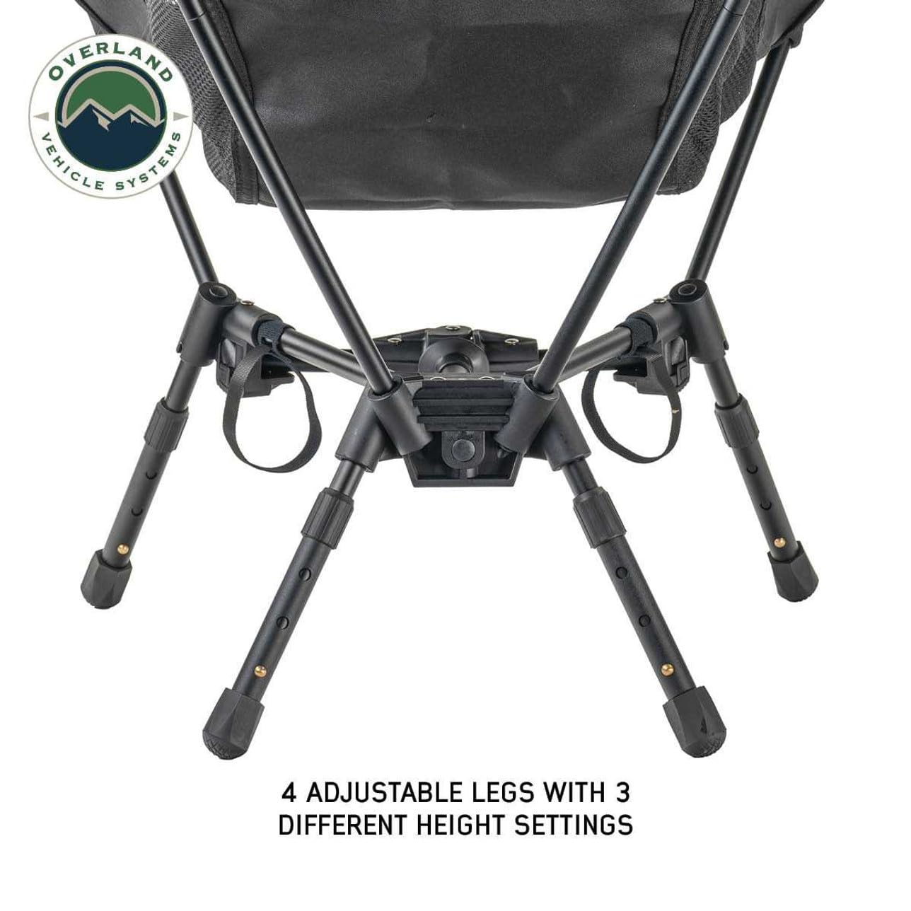 Camping Chair Overland Vehicle Systems Compact – Lightweight Folding Camp Chair with Collapsible Aluminum Frame