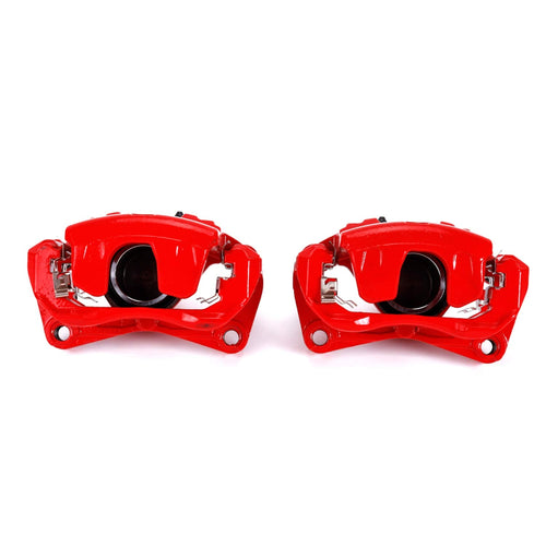 Power Stop S3308 Front Pair of High-Temp Red Powder Coated Calipers For Nissan Altima 2007-2010, Nissan Sentra 2007-2010 [Model Specific]