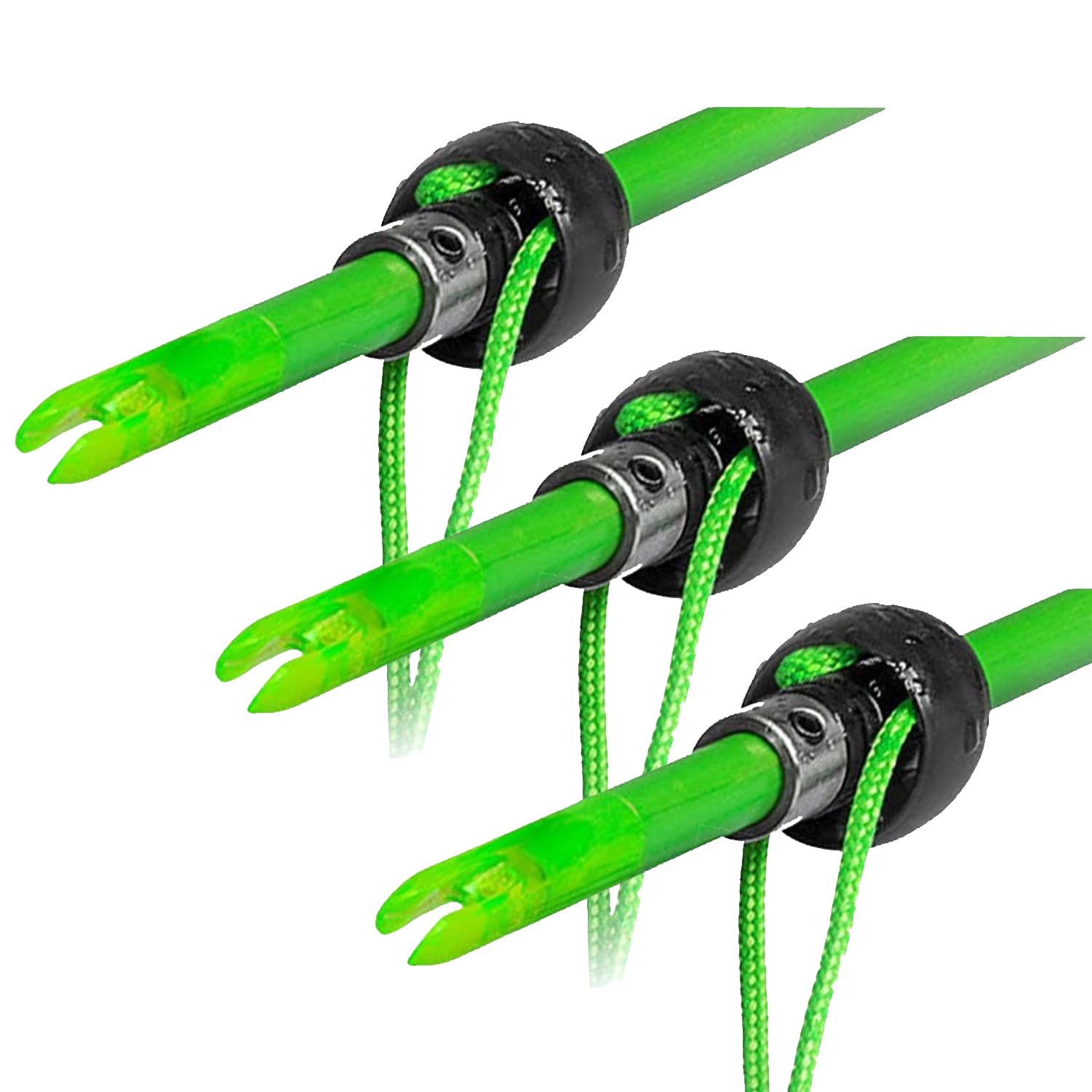 Bowfishing Slide Safety System TRUGLO for Arrow - Preventing Potential Accidents Includes 3 Nocks, 3 Arrow Slides & 3 Slide Stops