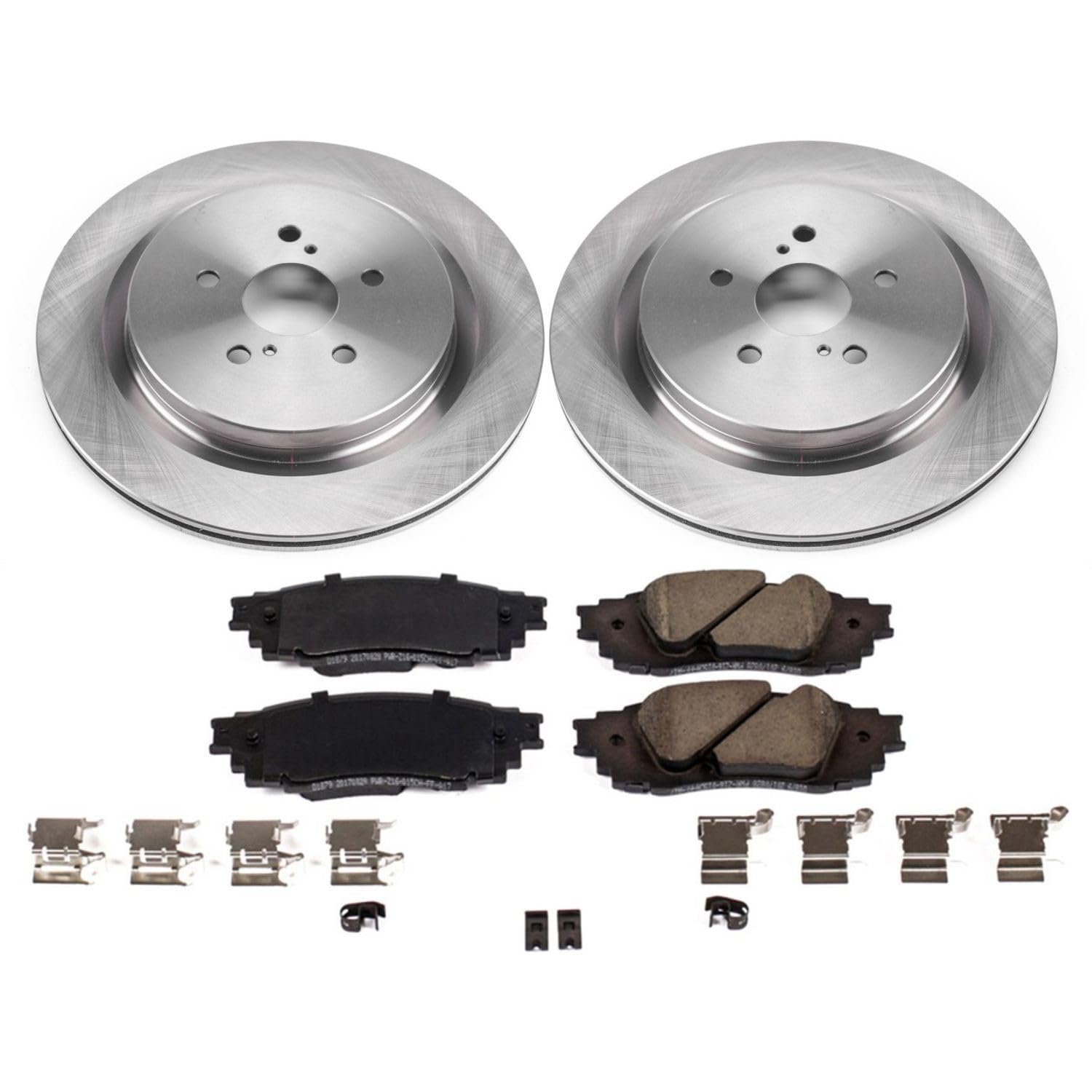 Power Stop KOE7740 Rear Replacement Brake Kit-OE Brake Rotors & Ceramic Brake Pads For Lexus RX350, Lexus RX350L, Lexus RX450h, Lexus RX450hL [Model Specific]