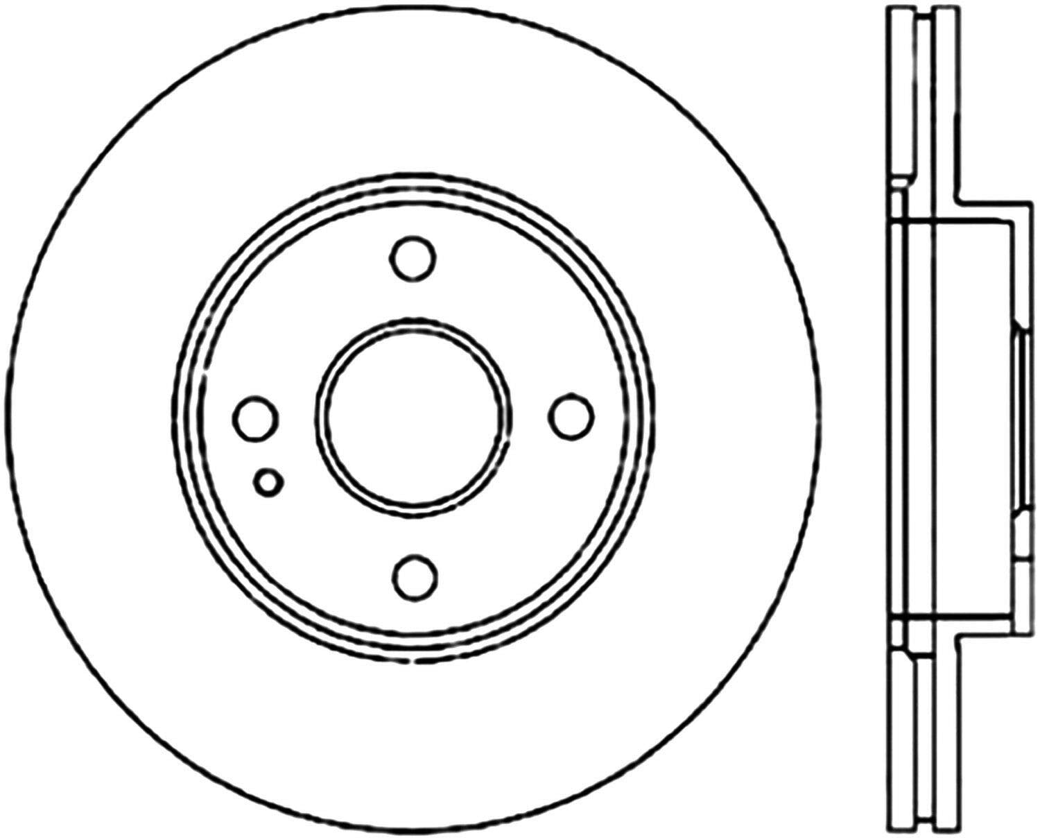 120.45040 Centric Front Brake Rotor