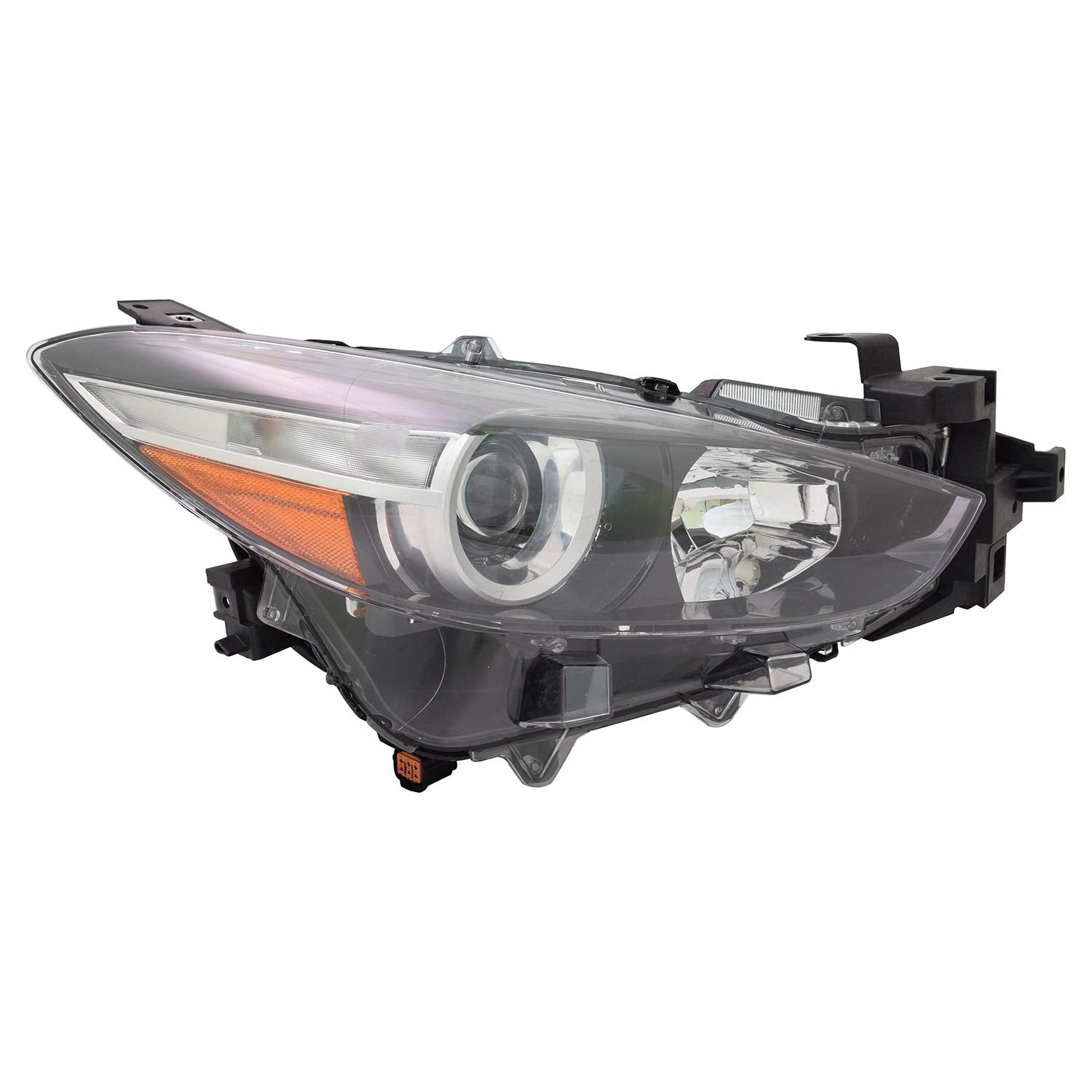 Right TYC Headlight Assembly Compatible with 2017-2018 Mazda Mazda3