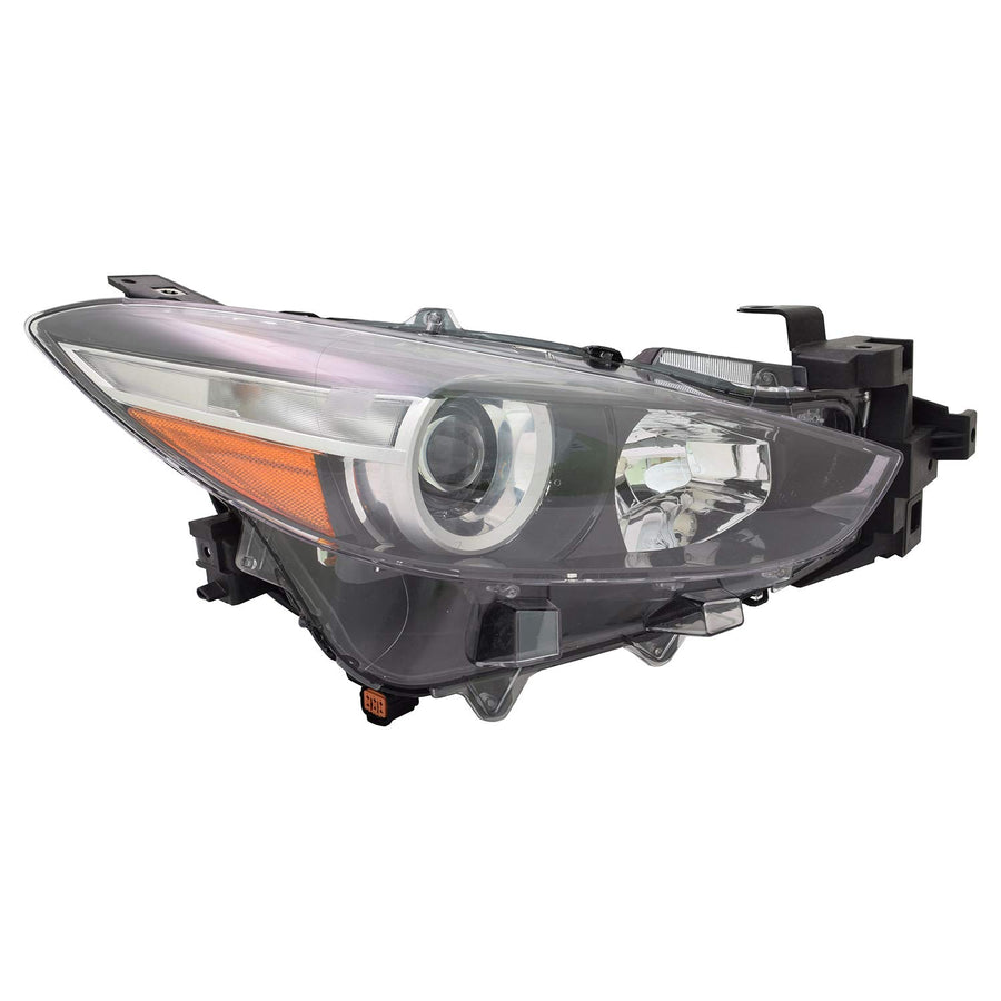 Right TYC Headlight Assembly Compatible with 2017-2018 Mazda Mazda3