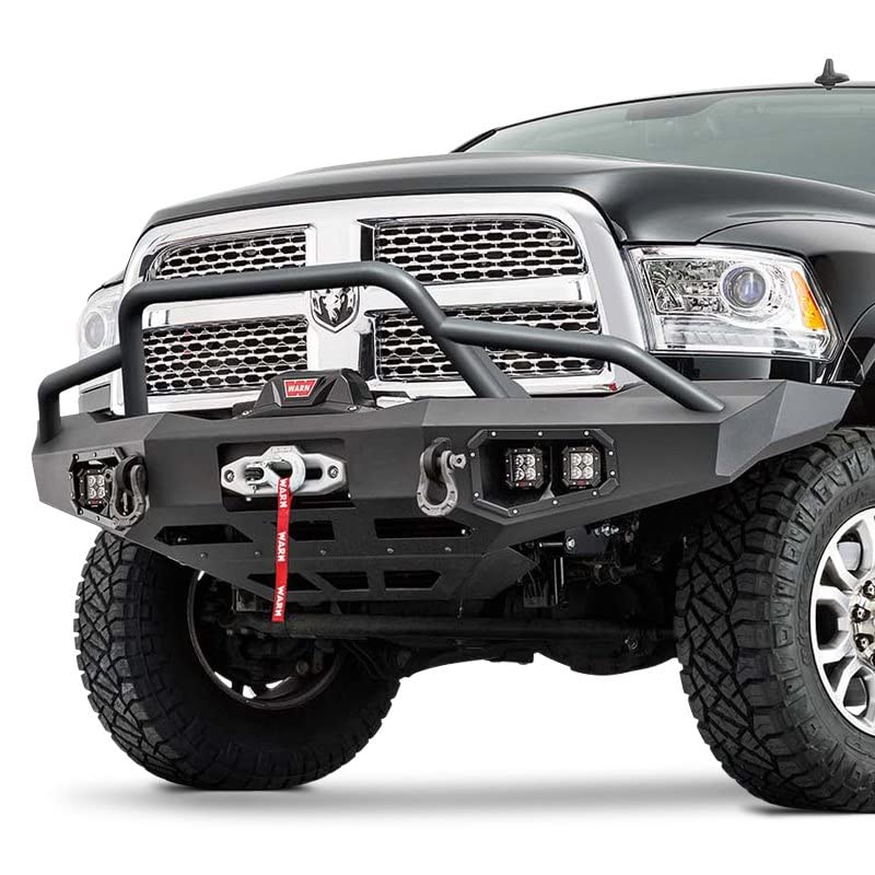 Ascent WARN 100473 Baja Grille Guard Tube Bar, Fits: Chevy Silverado HD 2500, 3500 (2015-2018), Dodge Ram 2500, 3500 (2011-2018)