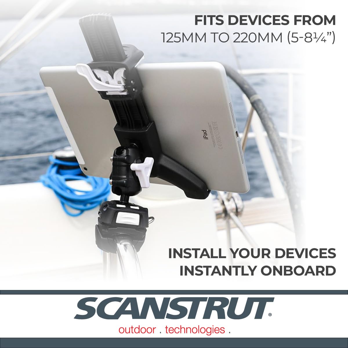 ROKK Mini for Tablet Scanstrut RLS-508-402 with Rail Base