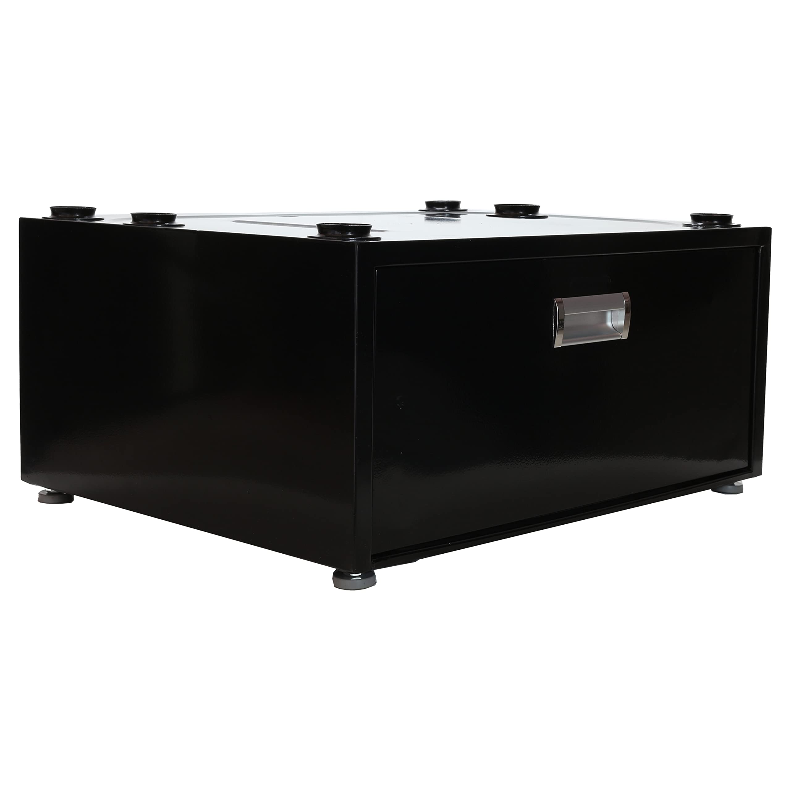 Laundry Equator Pedestal with Drawer (Black)