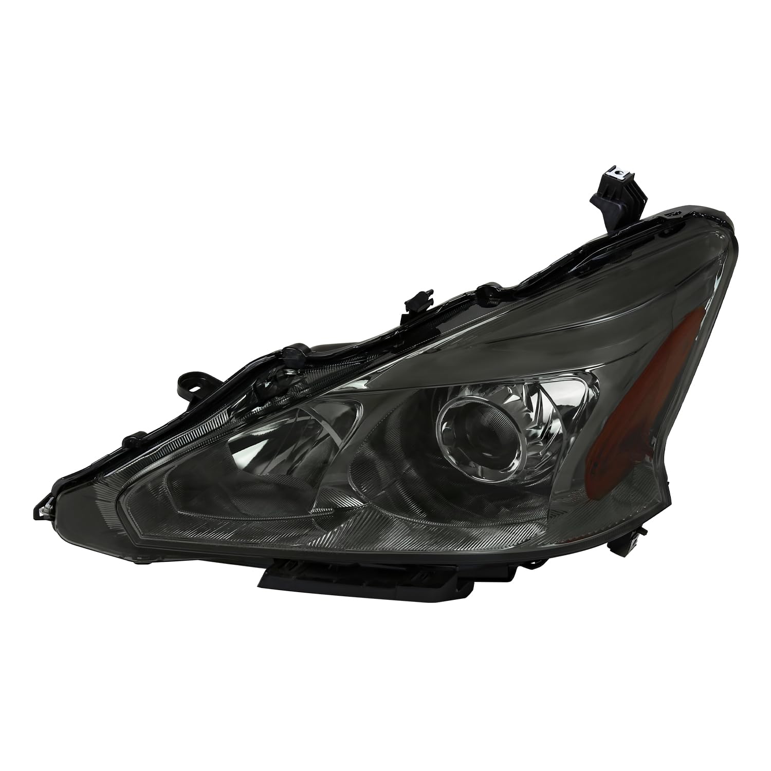 Smoke Projector Headlights SPEC-D TUNING Compatible with 2013-2015 Nissan Altima Sedan, Left + Right Pair Headlamps Assembly
