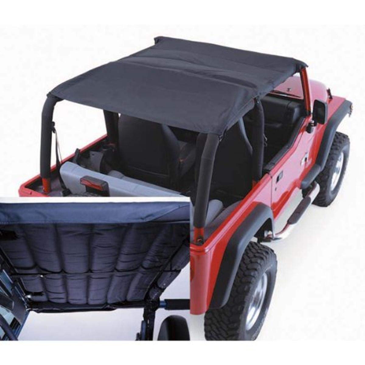 Acoustic Island Topper Soft Top, Black Denim | Rugged Ridge | 13582.15 | Fits 1997-2006 Jeep Wrangler TJ