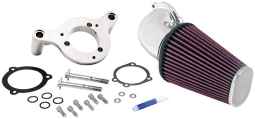 K&N Cold Air Intake Kit: Guaranteed High Performance to Increase Horsepower: Fits 2001-2017 HARLEY DAVIDSON (Street Bob, Fat Bob, Low Rider, Wide Glide, Switchback, other select models)57-1125P