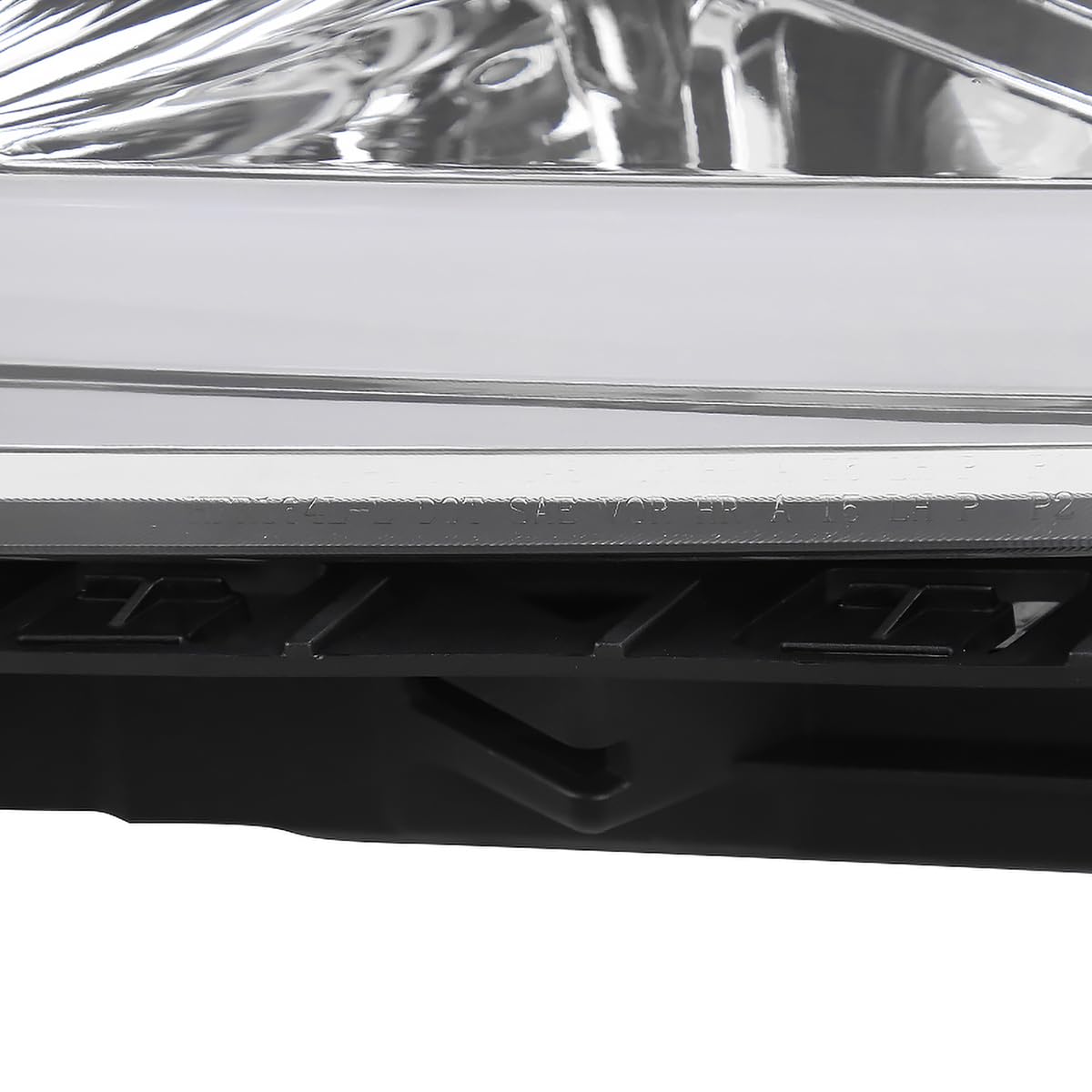 Chrome Sequential Switchback Projector Headlights SPEC-D TUNING w/LED Light Bar Compatible with 2018-2020 Ford F-150, Left + Right Pair Headlamps Assembly
