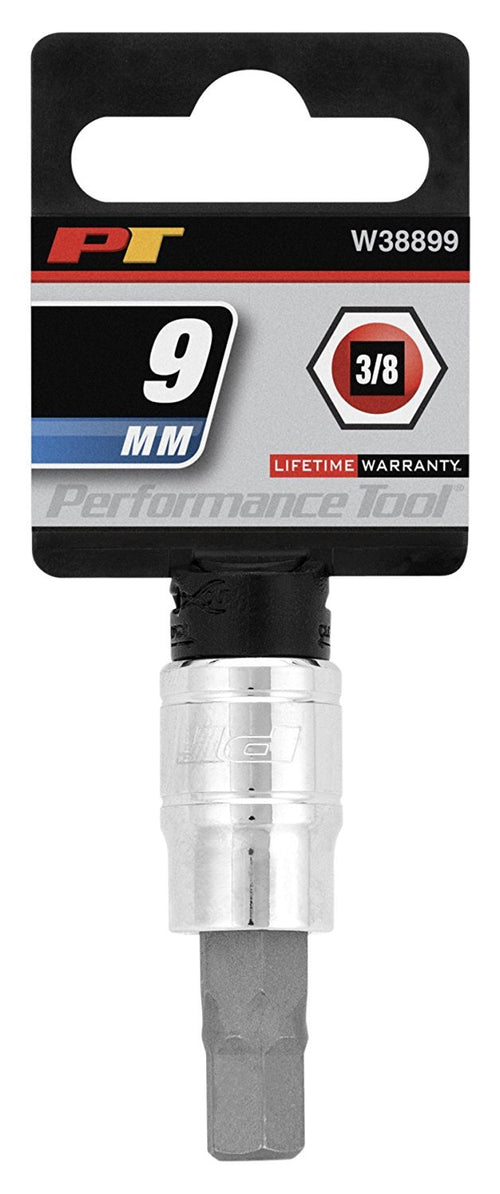 Hex Bit Socket Performance Tool W38899, 3/8-Inch Drive, 9mm