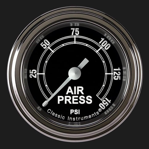 TR118SLF Classic Instruments Traditional 2-1/8" Air Pressure Gauge 150 PSI Electric