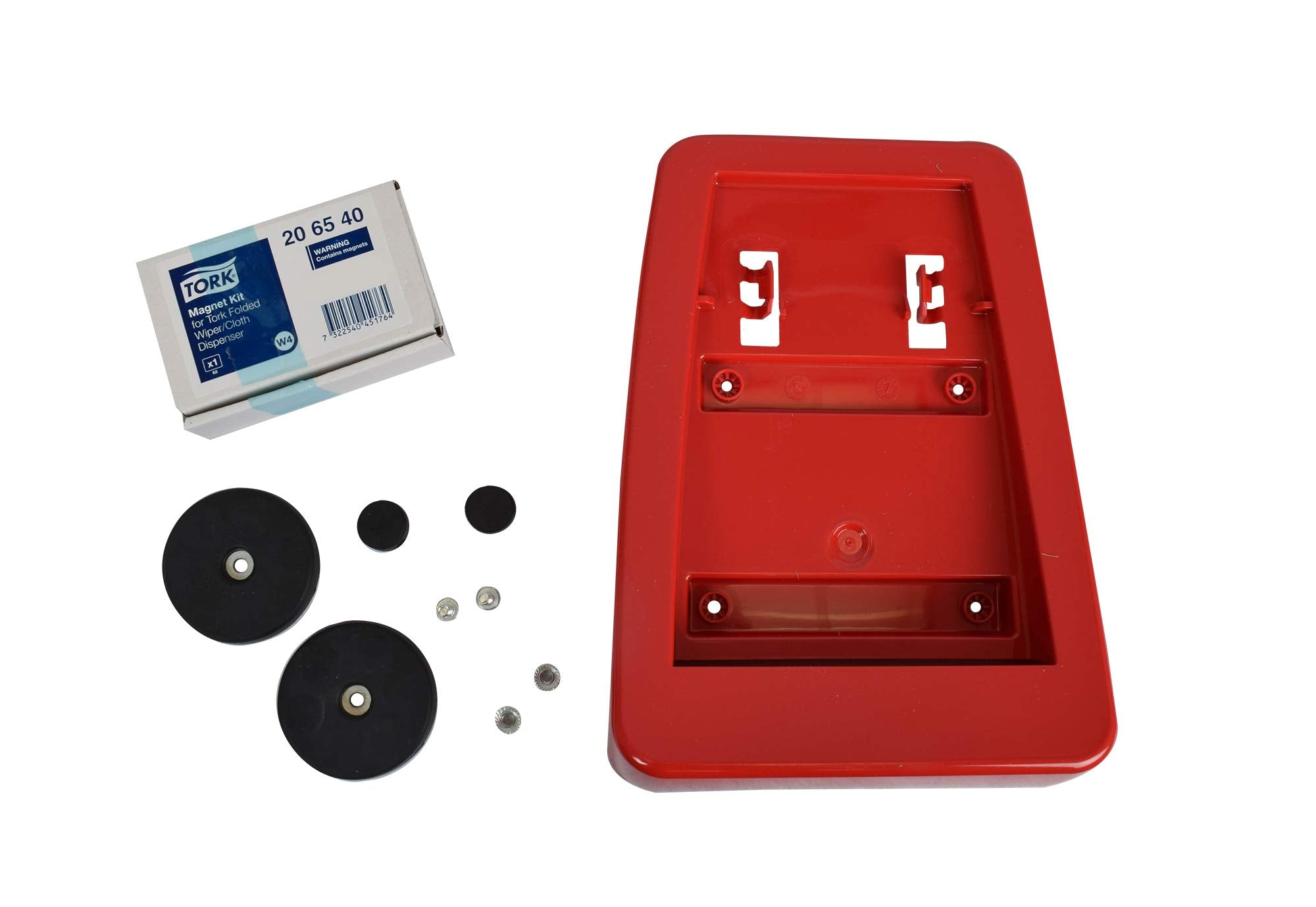Tork W4 Folded Wiper Dispenser Red/Black, Wall-Mounted, 6540281