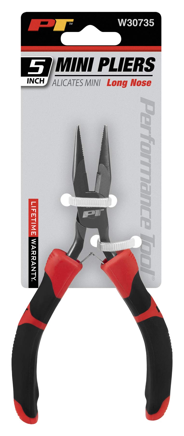 Performance Tool Non-Slip Grip W30735 Pliers with Precision Jaws and Cutting Edges, Hardened Steel Construction, US Patent #D704523S1