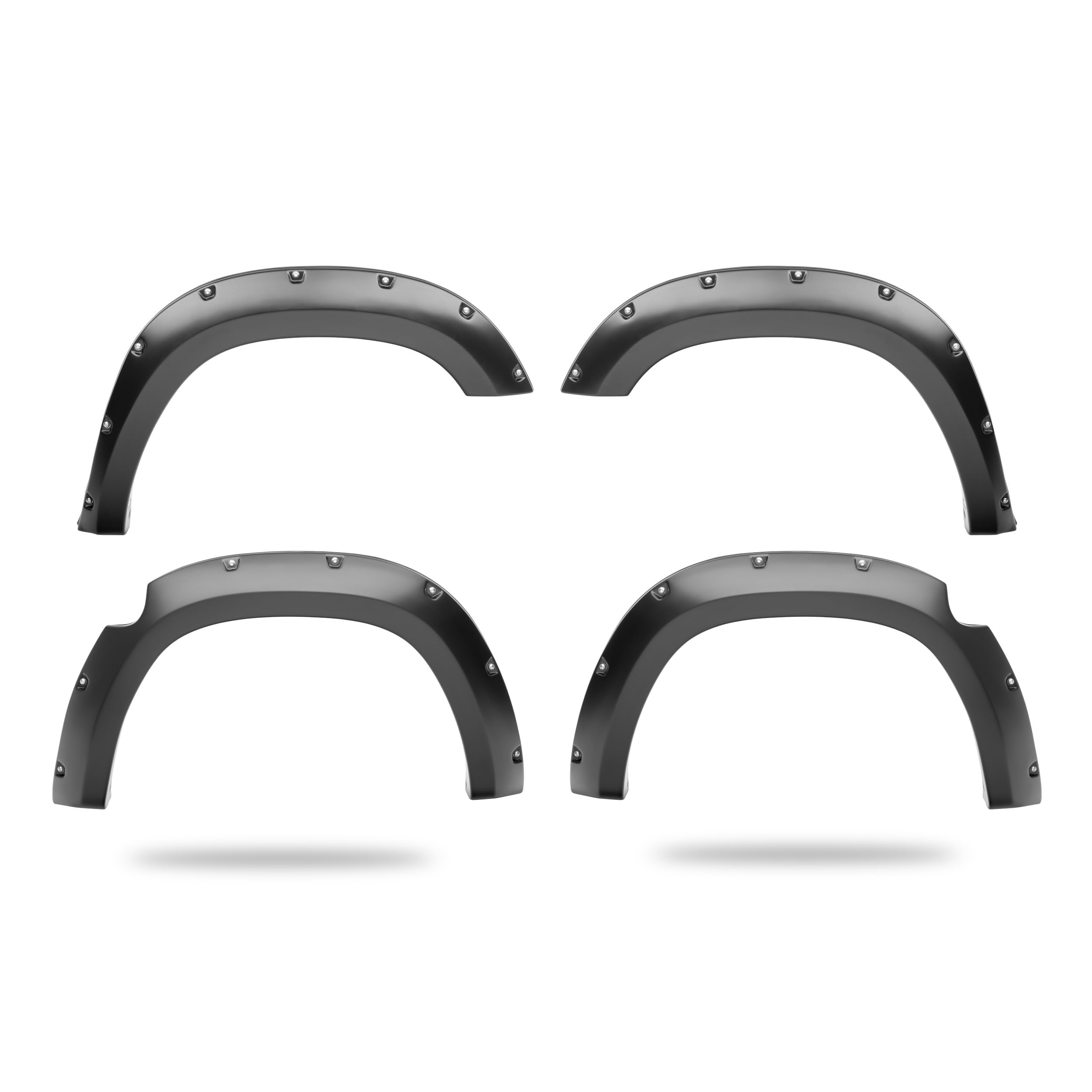 Fender Flares Husky Liners Pocket Style | Fits 2007-2013 Chevrolet Avalanche | Front & Rear, 4-pc Black - 2804932