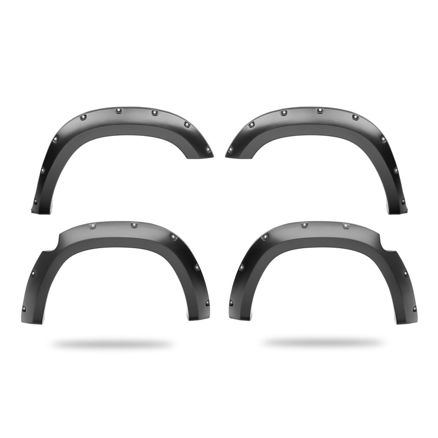 Fender Flares Husky Liners Pocket Style | Fits 2021-2022 Chevrolet Colorado, Excludes ZR2 Models | Front & Rear, 4-pc Black - 2804991