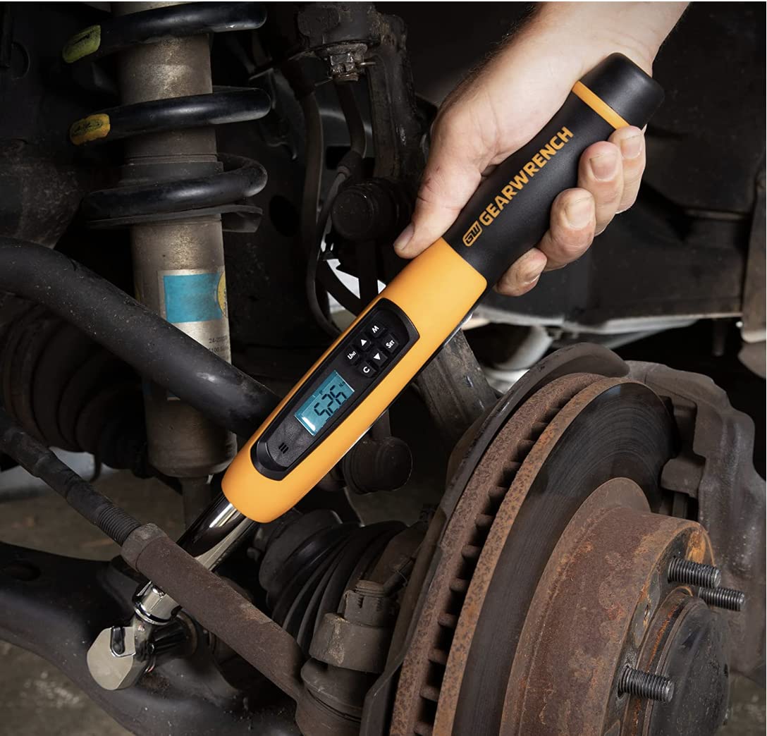 3/8" GEARWRENCH Flex Head Electronic Torque Wrench with Angle, 10-100 ft/lbs. - 85078