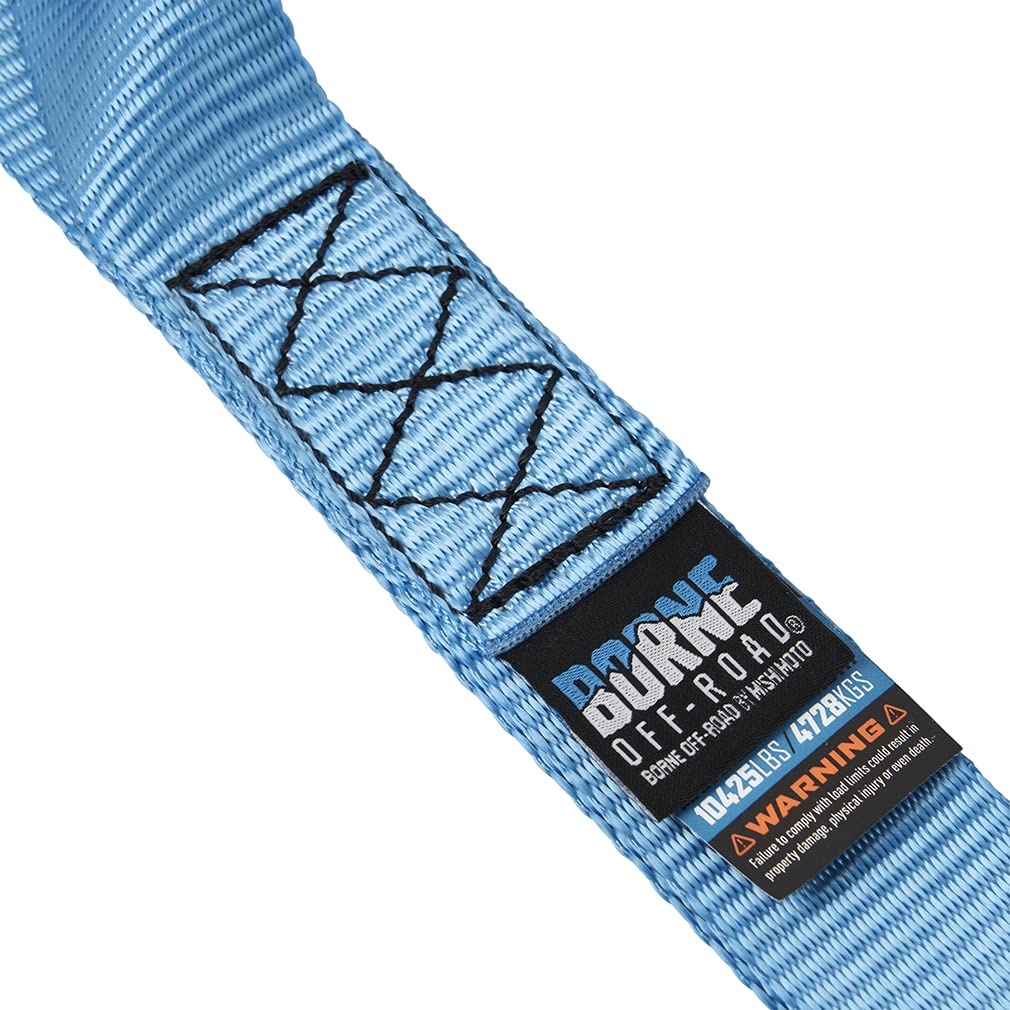 Off-Road Borne Soft Loop Tie-Down Straps, Blue