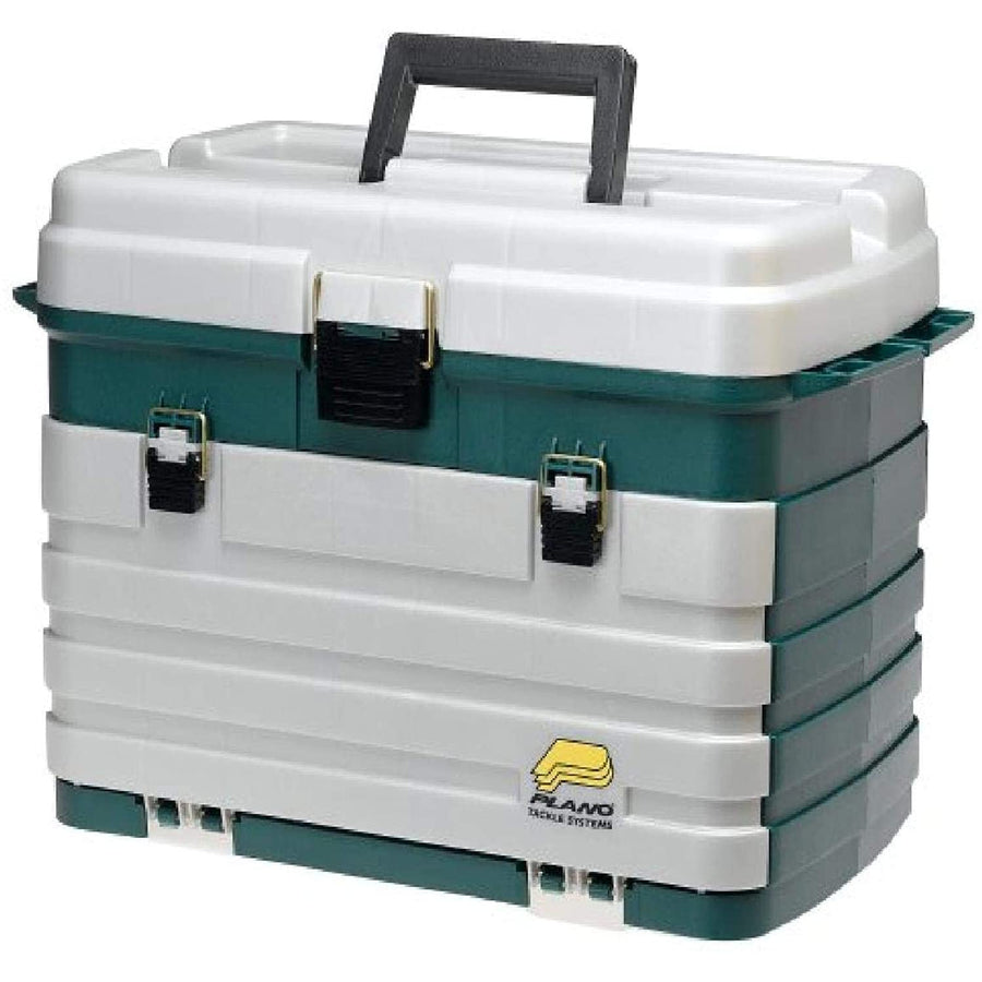 4-Drawer Plano Tackle Box Green Metallic/Silver ,One Size