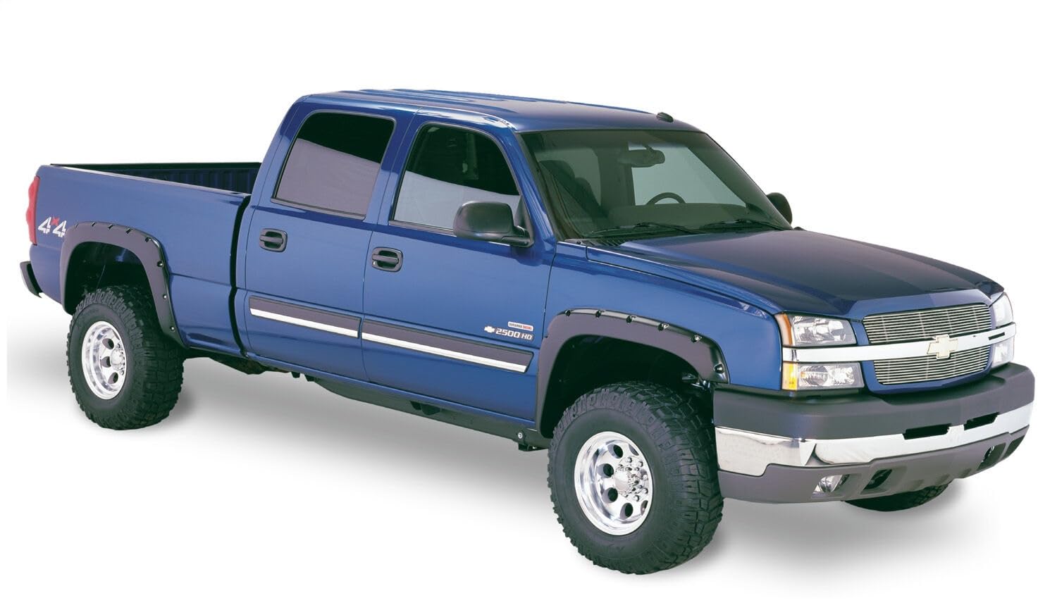 Husky Liners Pocket Style Fender Flares | Fits 2003-2007 Chevrolet Silverado 1500 & 1500 HD, 2500 HD & 3500 (2007 Classic Body Only, Excludes Dually) | Front & Rear, 4-pc Black - 2804918
