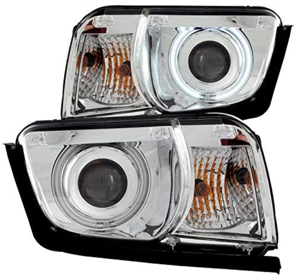 Projector Headlight Set ANZO USA w/CCFL Halo-Chrome 121311