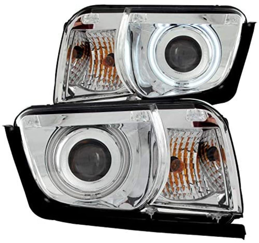 Projector Headlight Set ANZO USA w/CCFL Halo-Chrome 121311