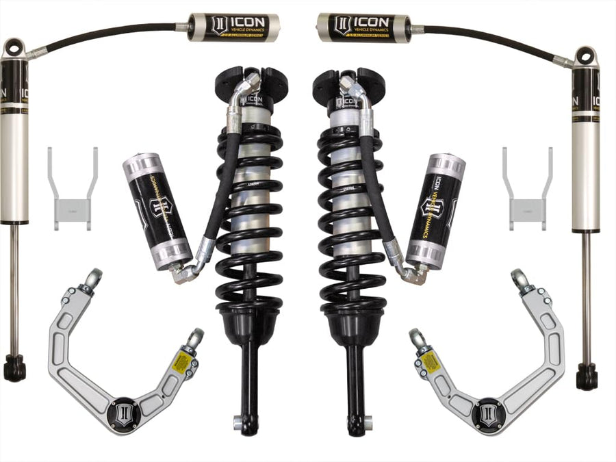 Stage 4 Suspension System, ICON 0-3" Lift, Billet UCA, Compatible with 2005-11 Toyotaa Hilux, K53139