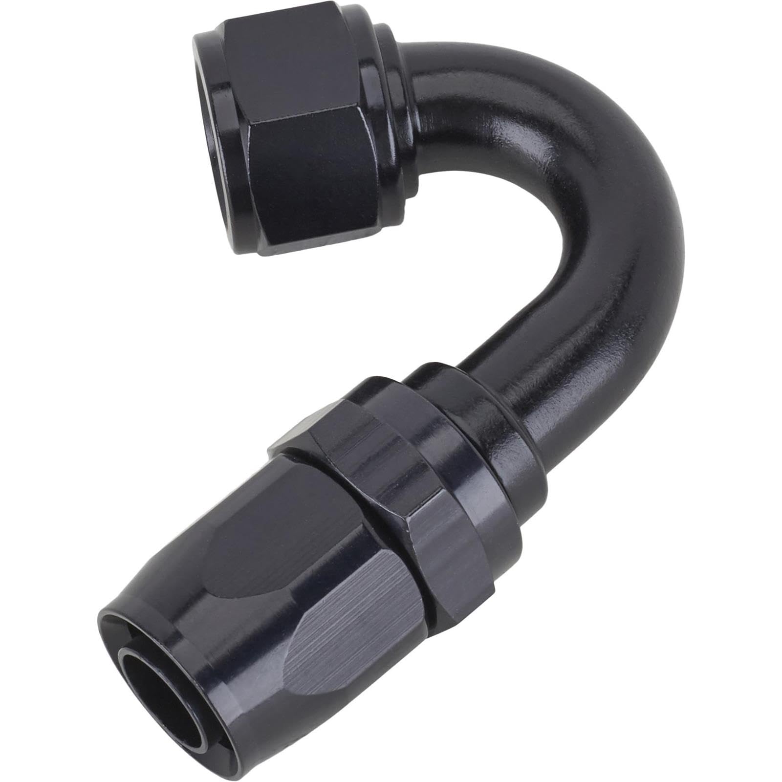 Fragola Performance Systems #10 Nut X #12 Hose Ucing Hose End 150 Degree Black