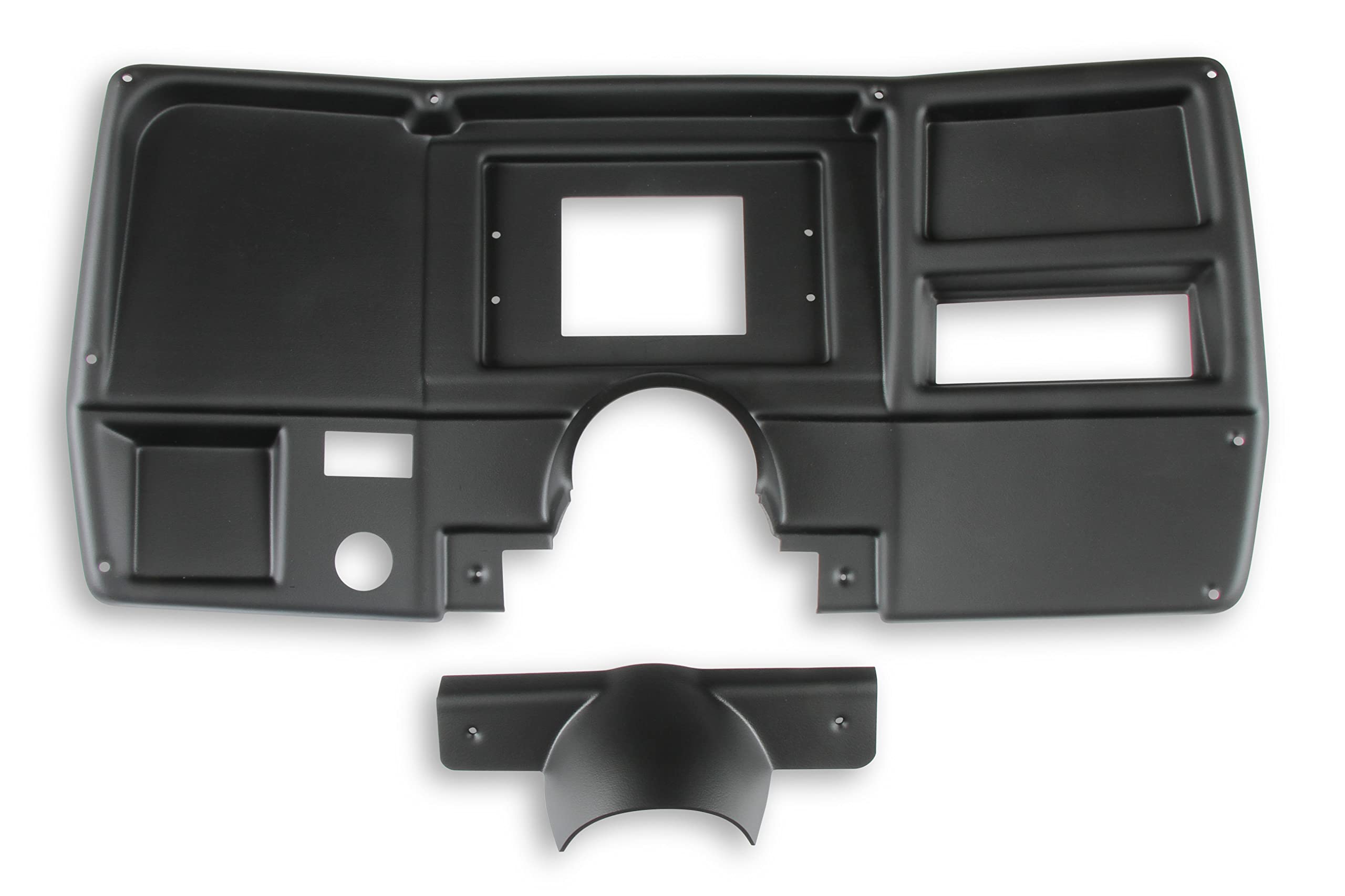 Dash Bezel Holley EFI 553-310 - No A/C Vents- Black
