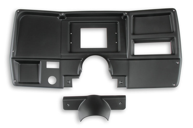 Dash Bezel Holley EFI 553-310 - No A/C Vents- Black