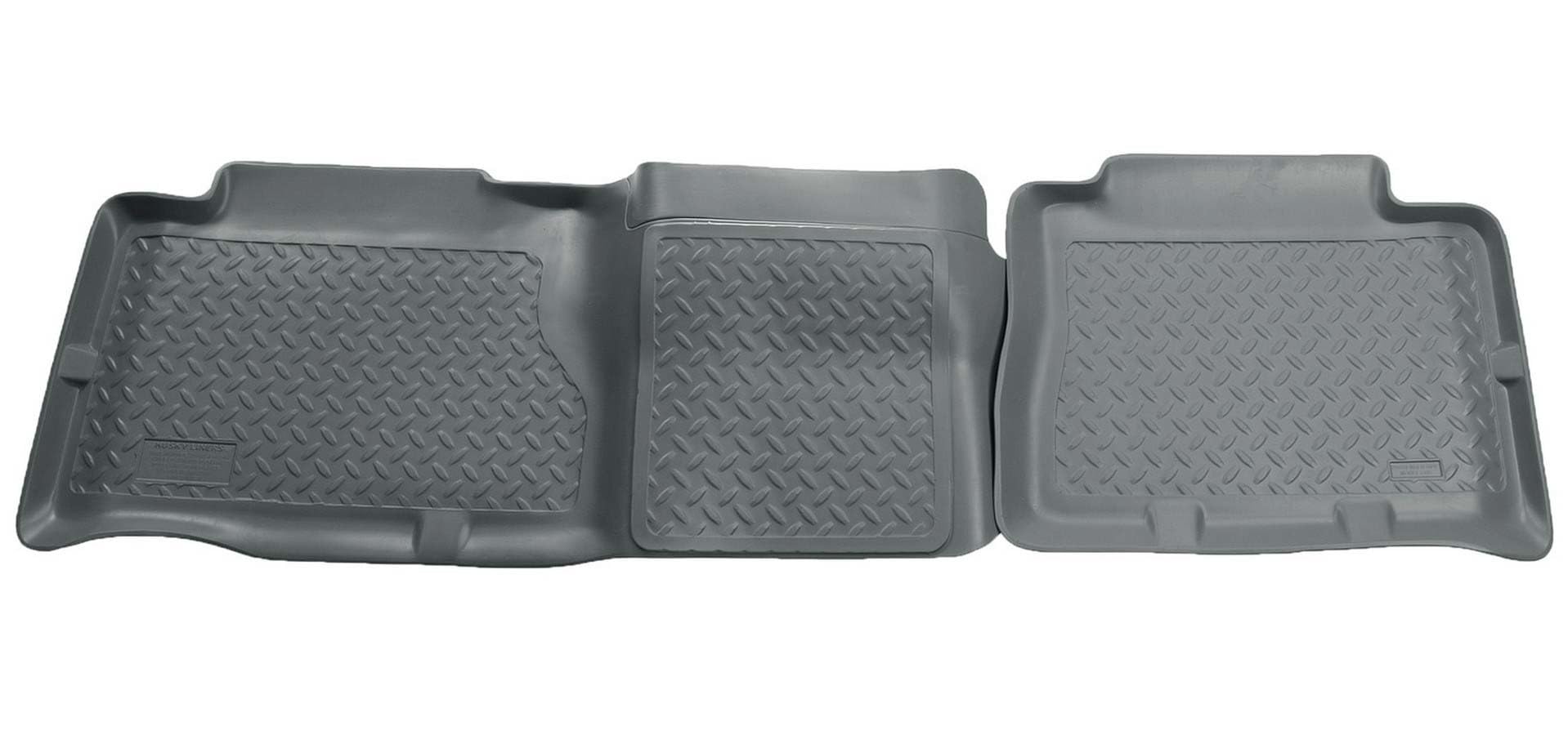 Husky Liners Series Classic Style | 2002-2006 Cadillac Escalade, 2000-2006 Chevrolet Tahoe, 2000-2006 GMC Yukon, 2003-2007 Hummer H2 | 2nd Seat Floor Liner, Grey | 61452
