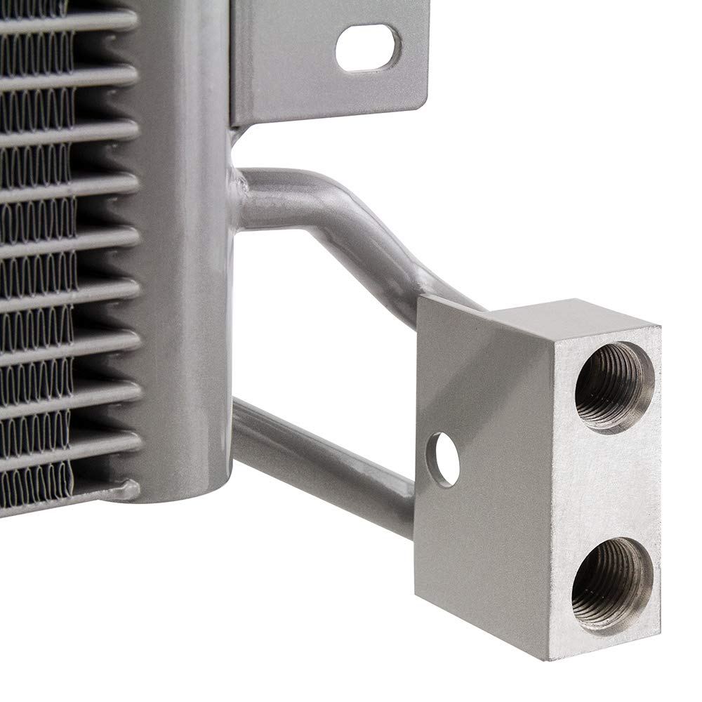 Mishimoto Performance Transmission Cooler MMTC-JL-18SL, Compatible With Jeep Wrangler JL 2018+, silver