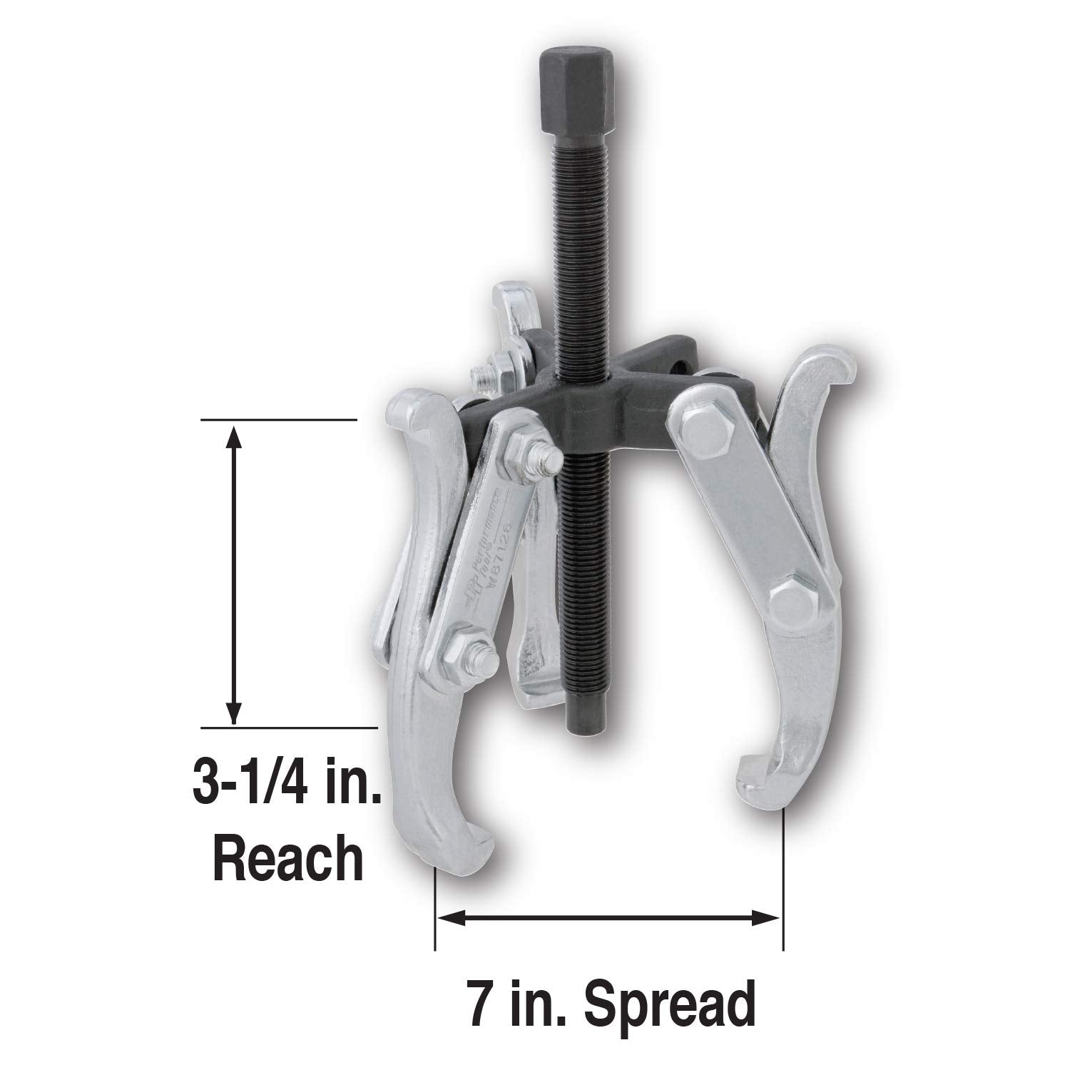 W87126 Performance Tool 2/3 Jaw Gear Puller with 3-1/4-Inch Reach X 7-Inch Spread