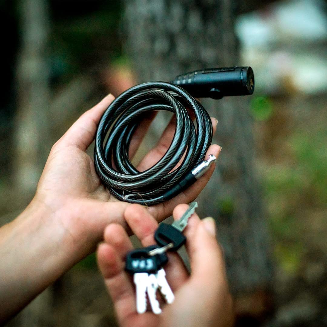 Spypoint Six-Foot Long CLM-6FT Trail Camera Coated Cable Lock Steel Cable Lock for securing Scouting Cameras Fits Most Trees and All Cameras Comes with Two Keys