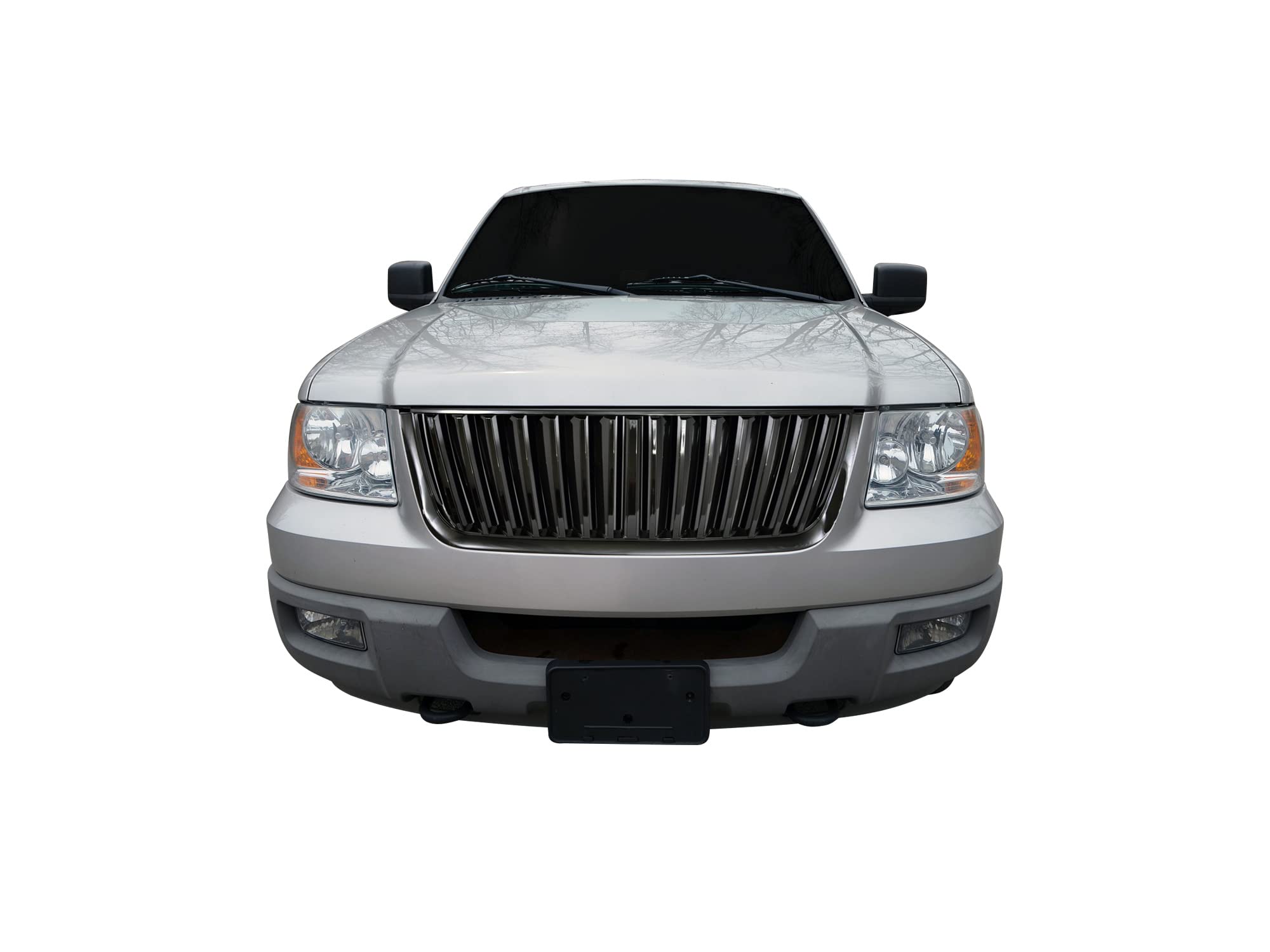 Vertical Front Hood Grille Armordillo USA 7148062 - Matte Black Fits 2003-2006 Ford Expedition