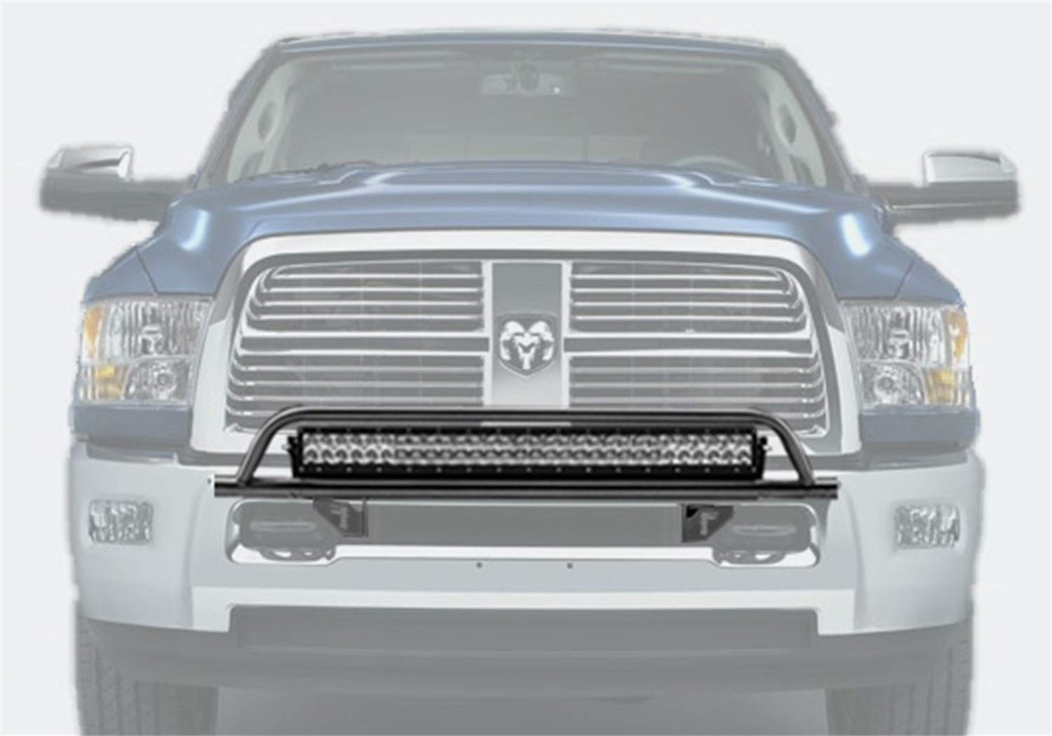 Textured Black N-Fab O.R. PreRunner Light Bar | D0430OR-TX | Fits 2004-2018 Dodge RAM 2500 / 3500 (Lights Sold Seperately)