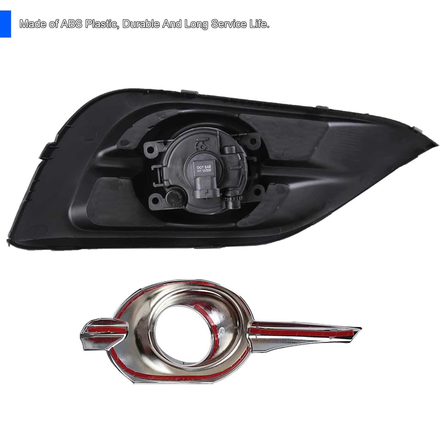 Spec-D Tuning Fog Lights Clear Lens + H11 Bulbs + Switch + Wiring Included Compatible with 2012-2014 Honda Cr-V Crv L+R Pair Assembly