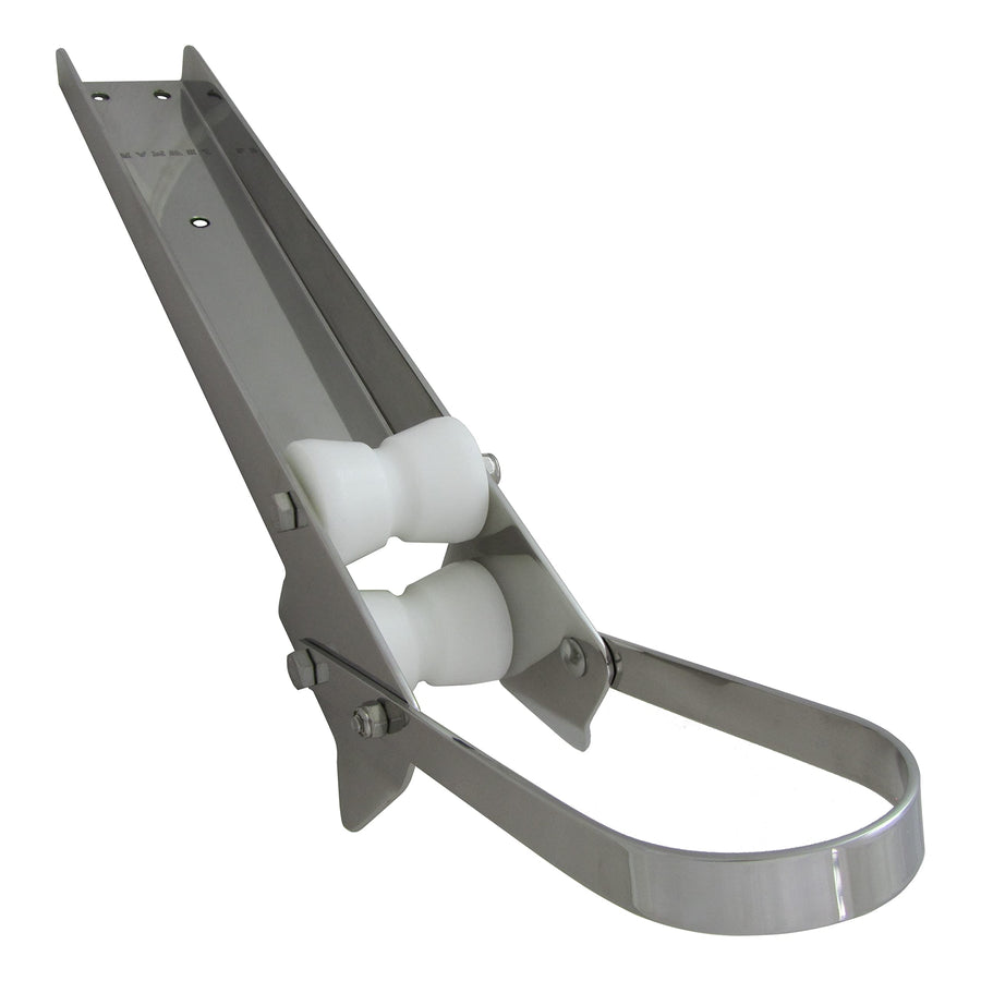 Bow Roller Lewmar for Delta Anchors 14-35 lbs., Stainless Steel Construction, Derlin Rollers, Easy Installation, mounting Hardware not Included - 2020202313
