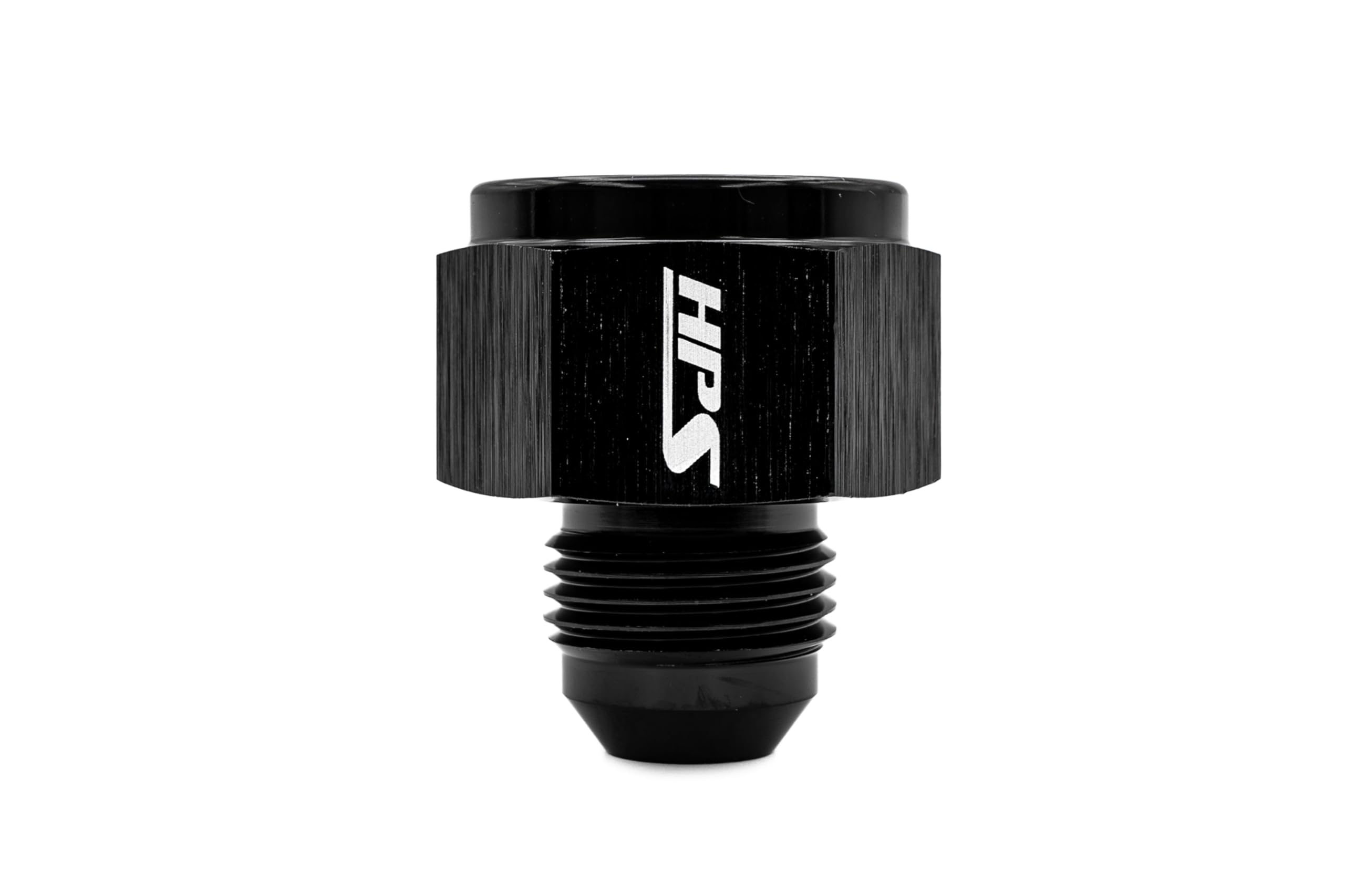 AN894-16-12 HPS AN Female to AN Male Reducer Adapter Fitting, Aluminum, Size: AN-16 Female to AN-12 Male, Angle: Straight, Black