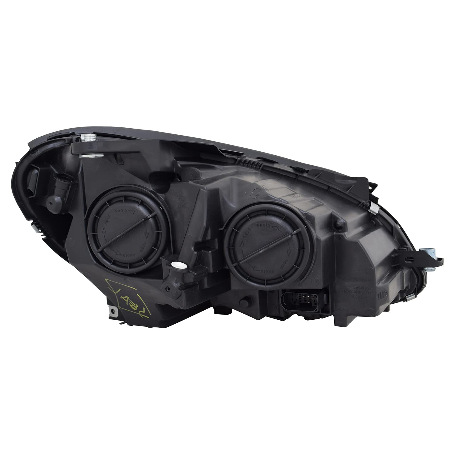 Left TYC Headlight Assembly Compatible with 2012-2015 Mercedes Benz C-Class