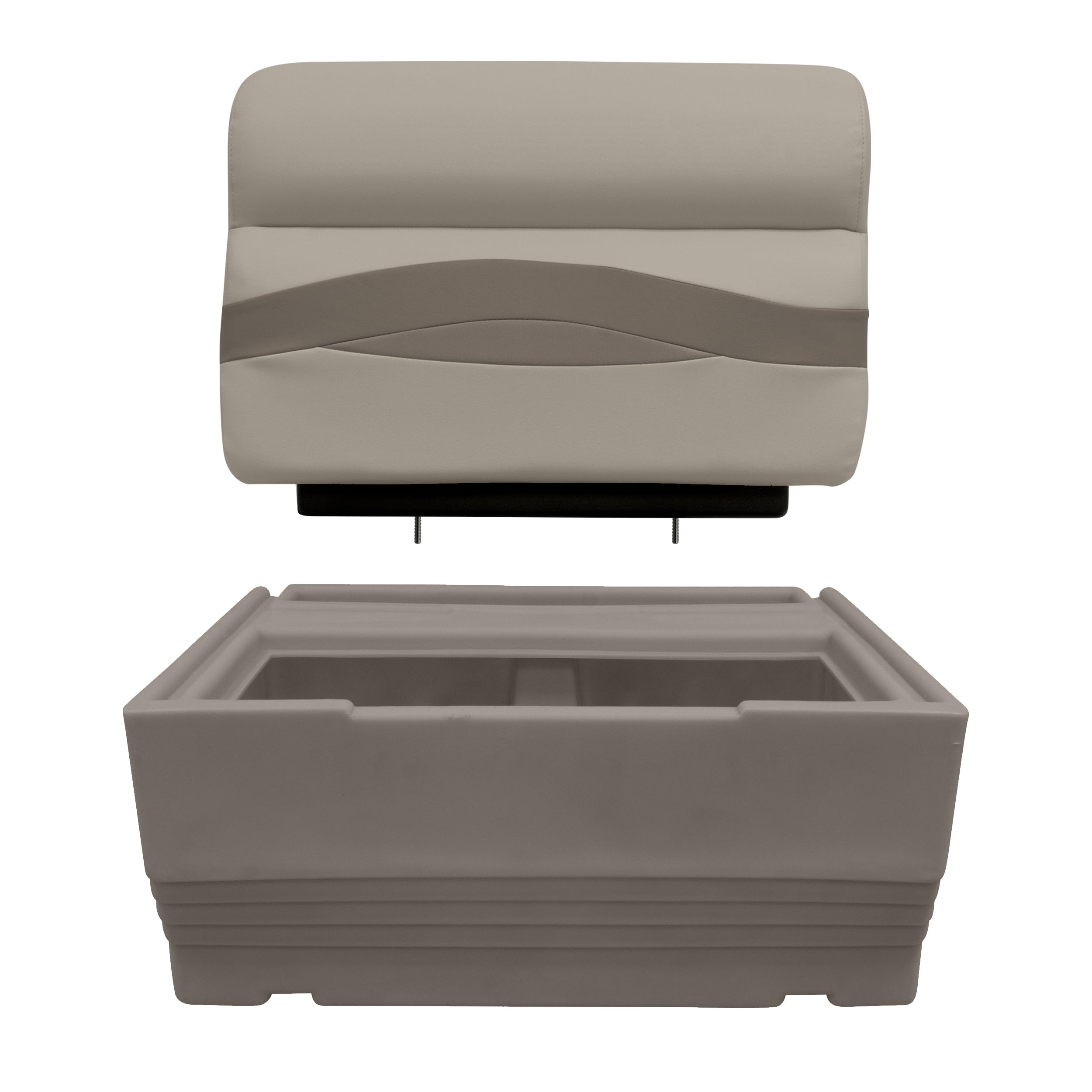 Premier Series Wise BM1143-1749 Pontoon 27" Bench Seat Cushion Set, Mocha Java/Café/Mushroom