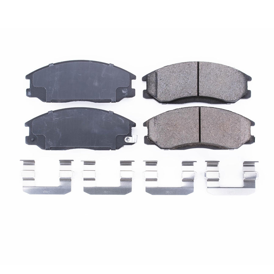 Power Stop Brake Kit Front For Hyundai Santa Fe 2001-06 |XG300 2001 |XG350 2002-03 |Kia Sedona 2002-05 |Sorento 2003-09 - Ceramic Brake Pads With Installation Hardware, 17-864