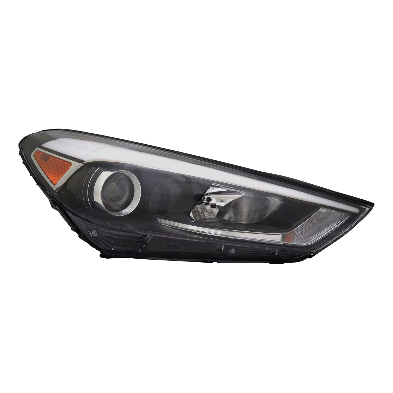 Right TYC Headlight Assembly Compatible with 2016-2018 Hyundai Tucson