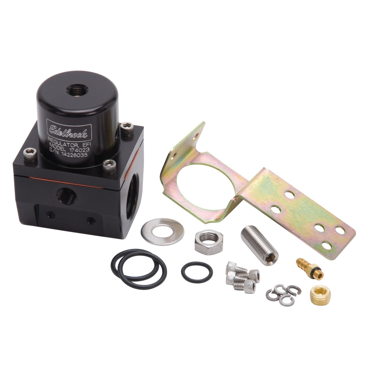 Edelbrock Fuel Pressure RegulatorEFI Style 174023 35-90psi Blue