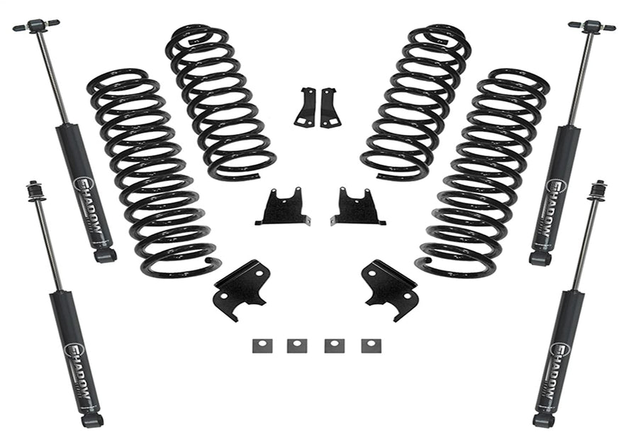 SUPERLIFT RealTruck SUSPENSION 2.5" Lift Kit for Jeep Wrangler JK | Complete Lift Kit with Front & Rear Shadow Series Shocks | K932 | Fits 2007-2018 Jeep Wrangler JK 2 Door